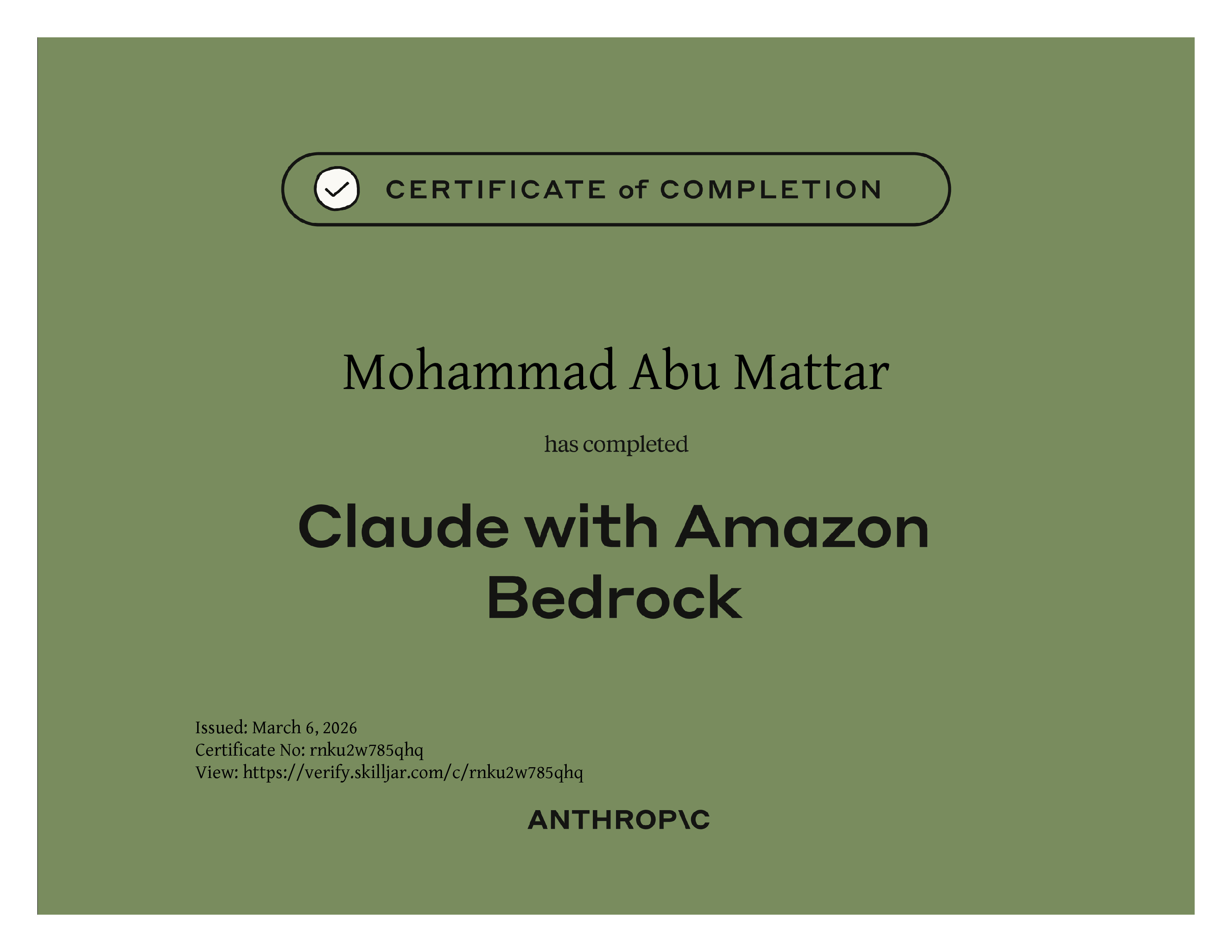 Claude with Amazon Bedrock