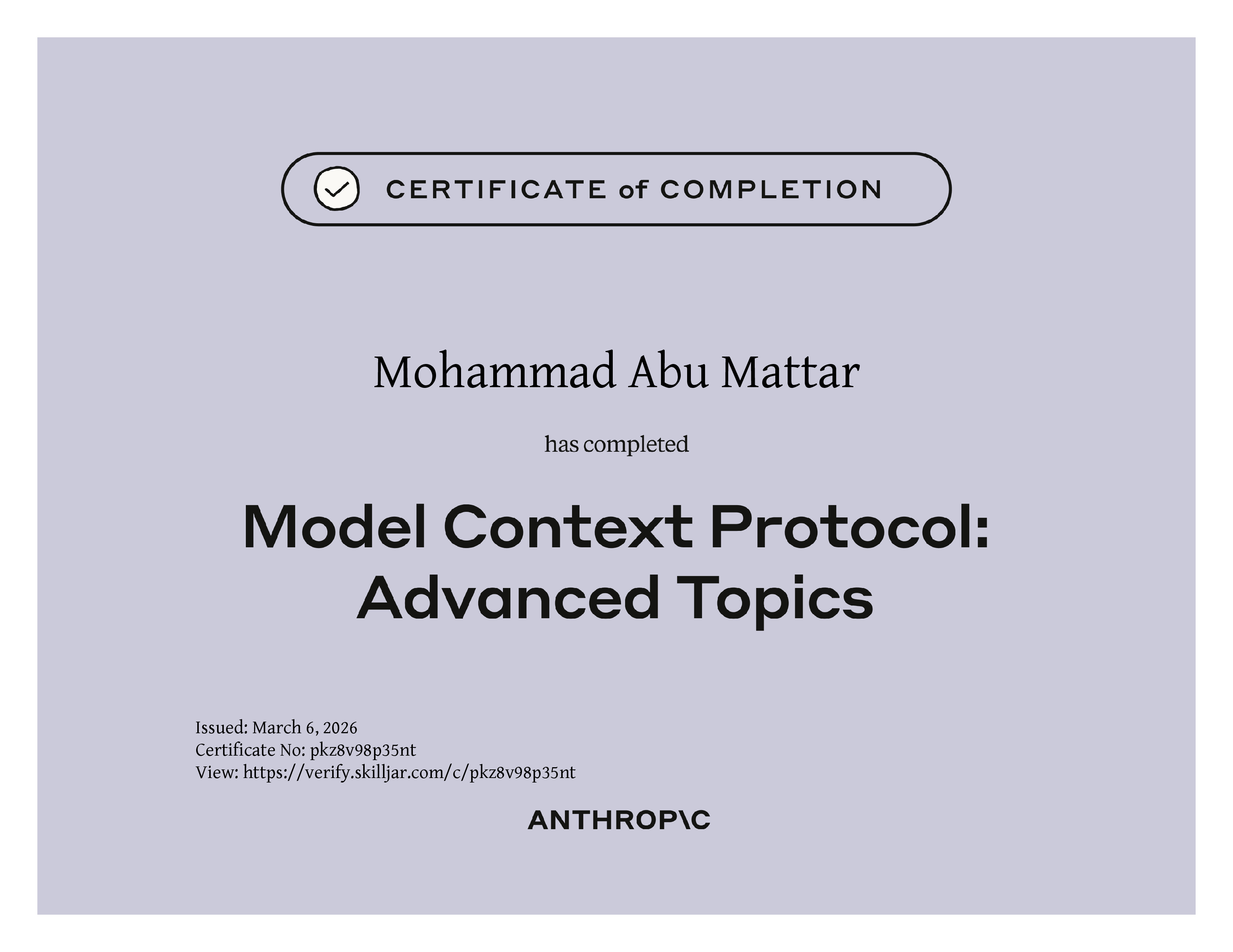 Model Context Protocol: Advanced Topics